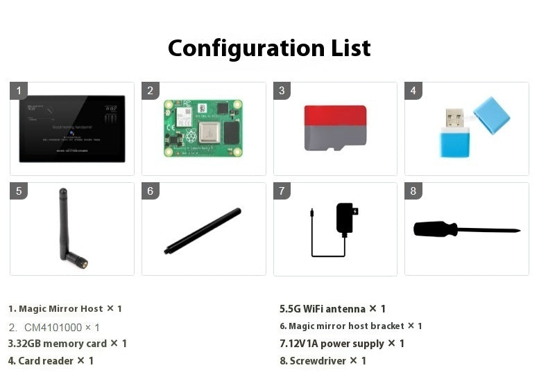 133 Integrated Computer Voice Assistant CM4 Main Control Touch Display