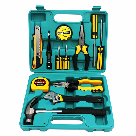 13-Piece Multifunctional Hardware Tool Set, Combination Tool Box
