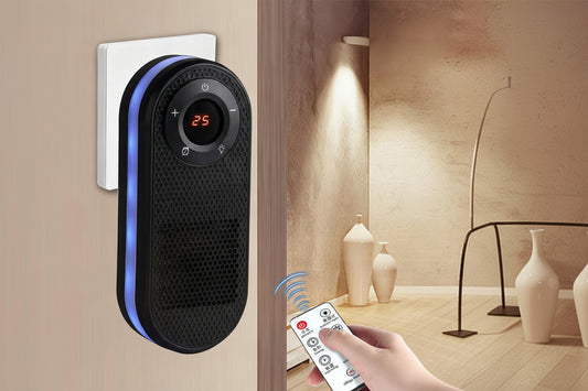 Small Electric Heater 180 Degree Rotatable, With Remote LED Display