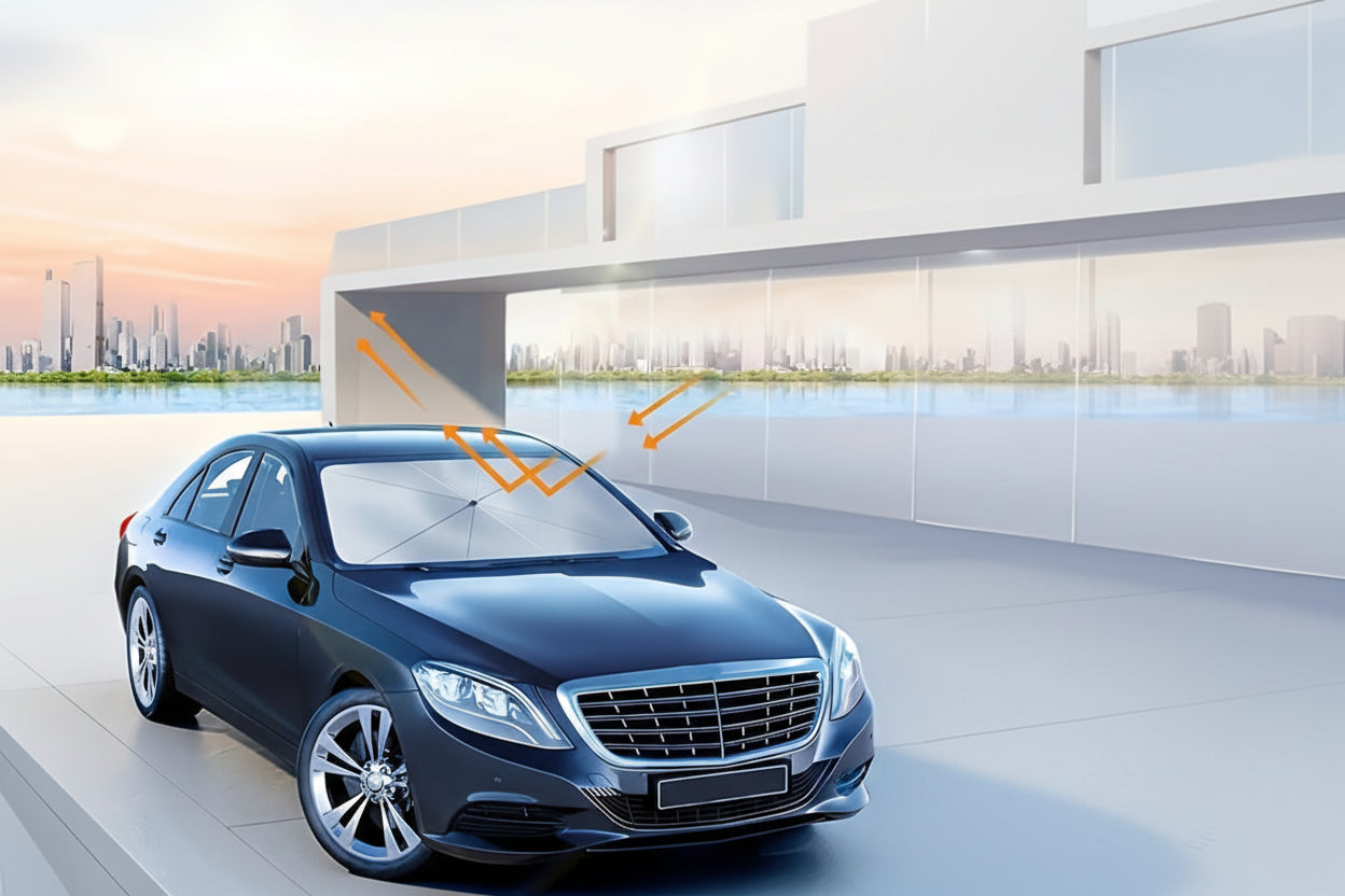 UPF50- Compact Roll-Up Sunshade