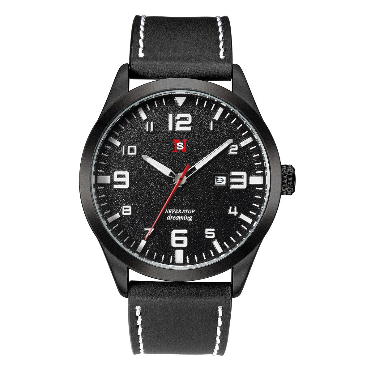 Mens Quartz Watches With A Leather Strap