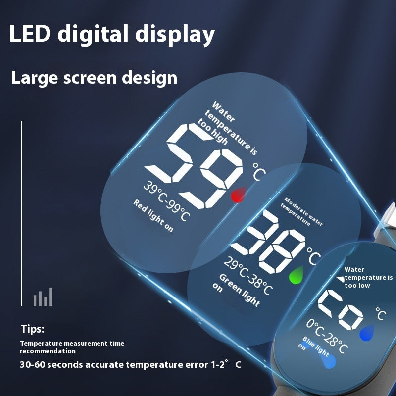 Household Visual LED Faucet Thermometer