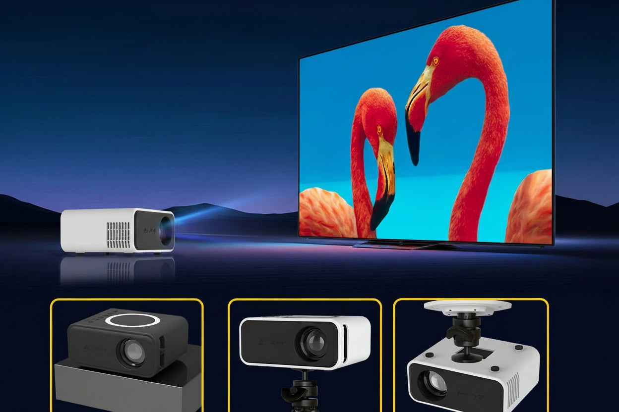 YT300 Mobile Projector Support 1080P Home Theater Media Player Smartphone