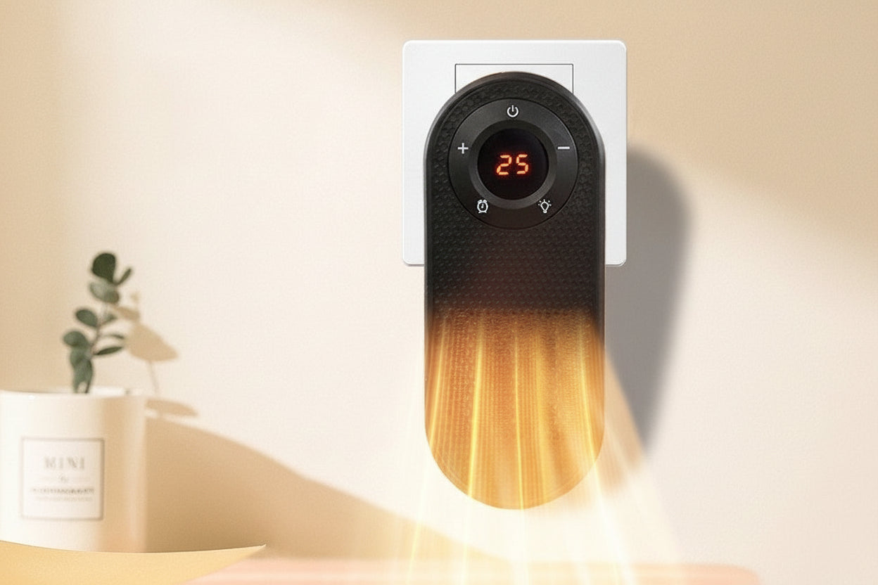 Small Electric Heater 180 Degree Rotatable, With Remote LED Display