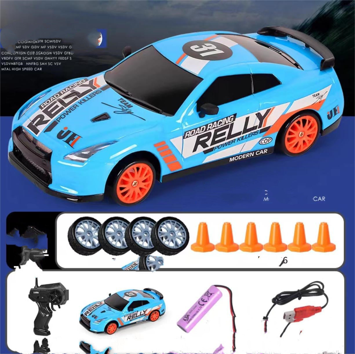 4WD RC Drift Car Toy, Remote Control GTR Model AE86 Vehicle Toy For Children