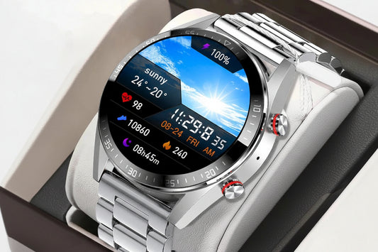 Smart Watches with Bluetooth connection, and Healthy Monitor.